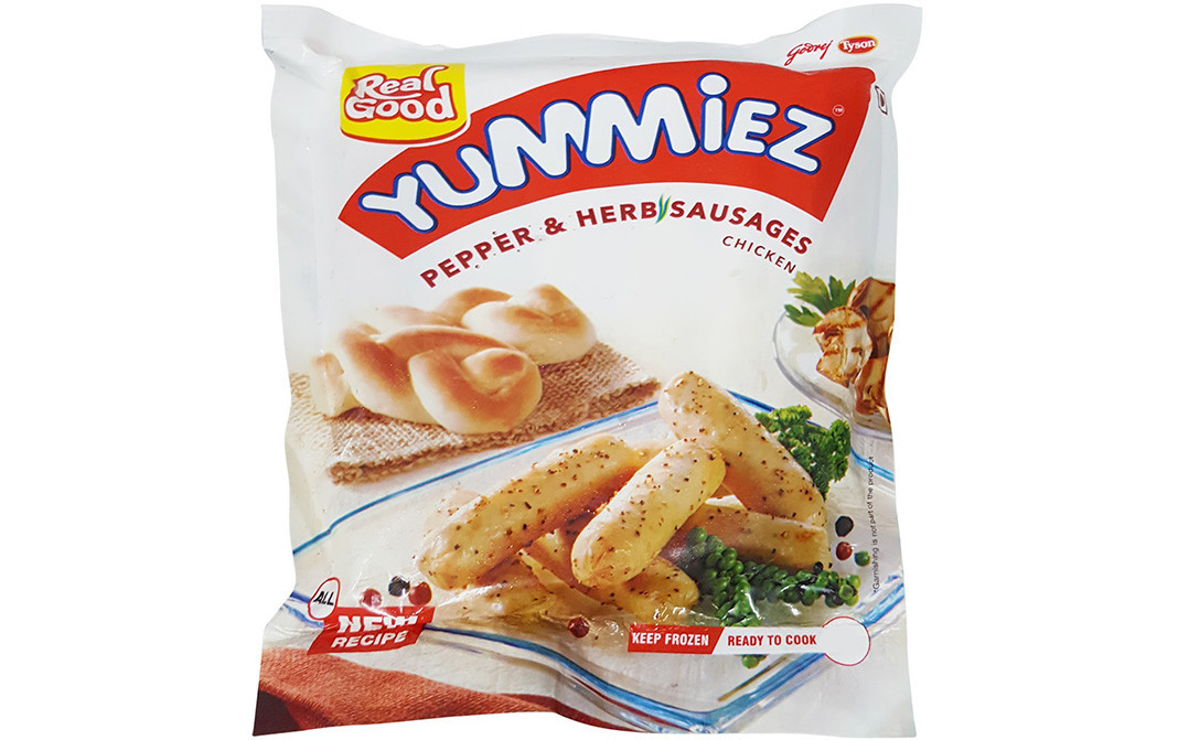 Yummiez Pepper & Herb Sausages Chicken   Pack  250 grams